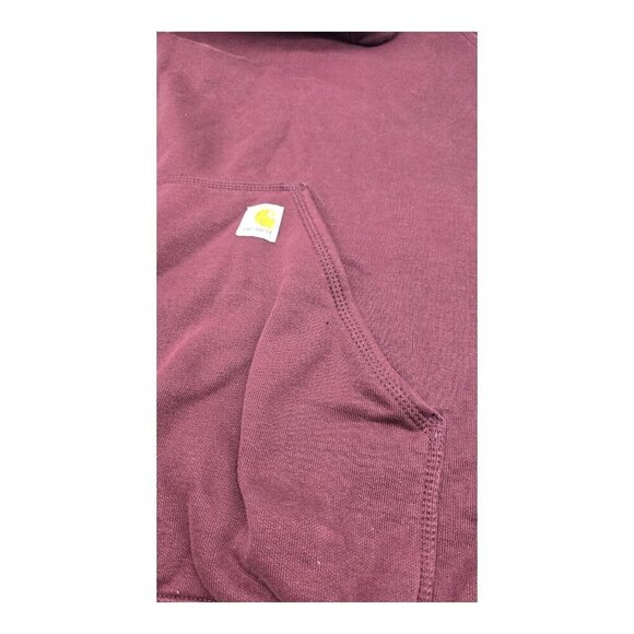 Carhartt Hoodie Men 3XL Maroon Loose Fit Heavy Graphic Gorpcore Carpenter - Picture 8 of 13